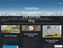 Tablet Screenshot of boston-decks-and-porches.com
